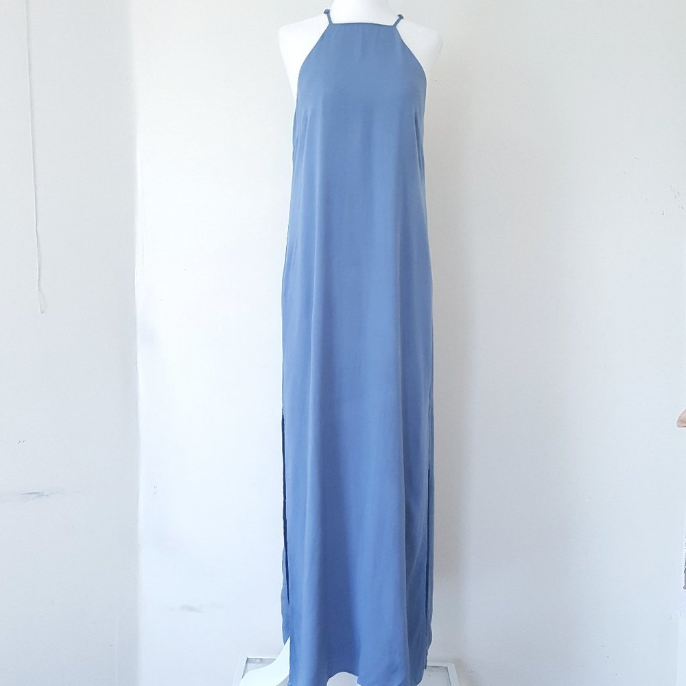 Forever 21 | Halter Neck Dusty Blue Dress – XS